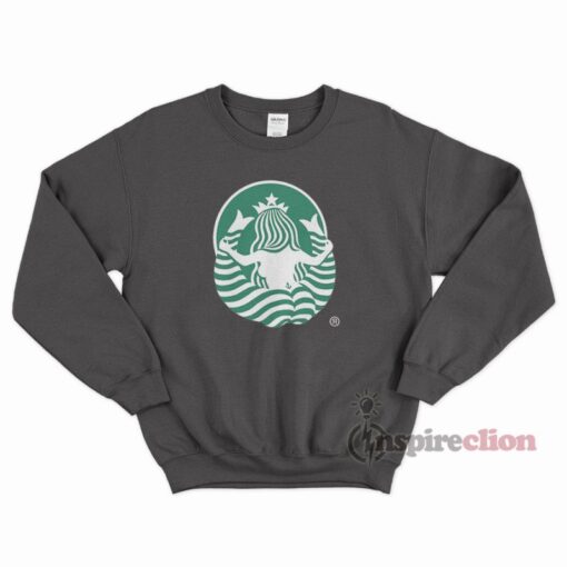 The Back Side Of The Starbucks Logo Sweatshirt Unisex