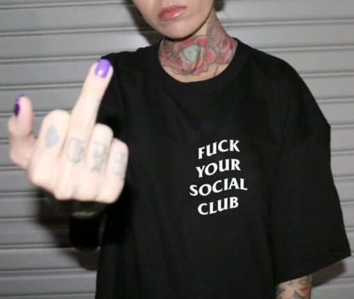 Fuck Your Social Club ASSC T-shirt Unisex Trendy