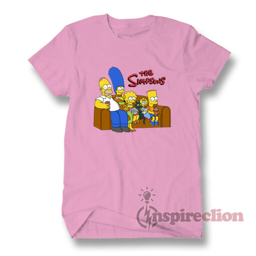 Simpsons Boys' Bart Simpson And Family T-shirt
