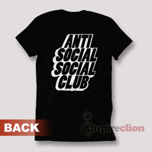 Anti Social Social Club Black Blocked Logo T-shirt