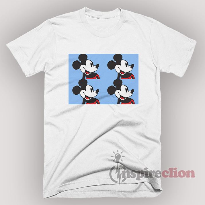 Disney Mickey Mouse Light Blue Vintage 90s Funny T-shirt Unisex