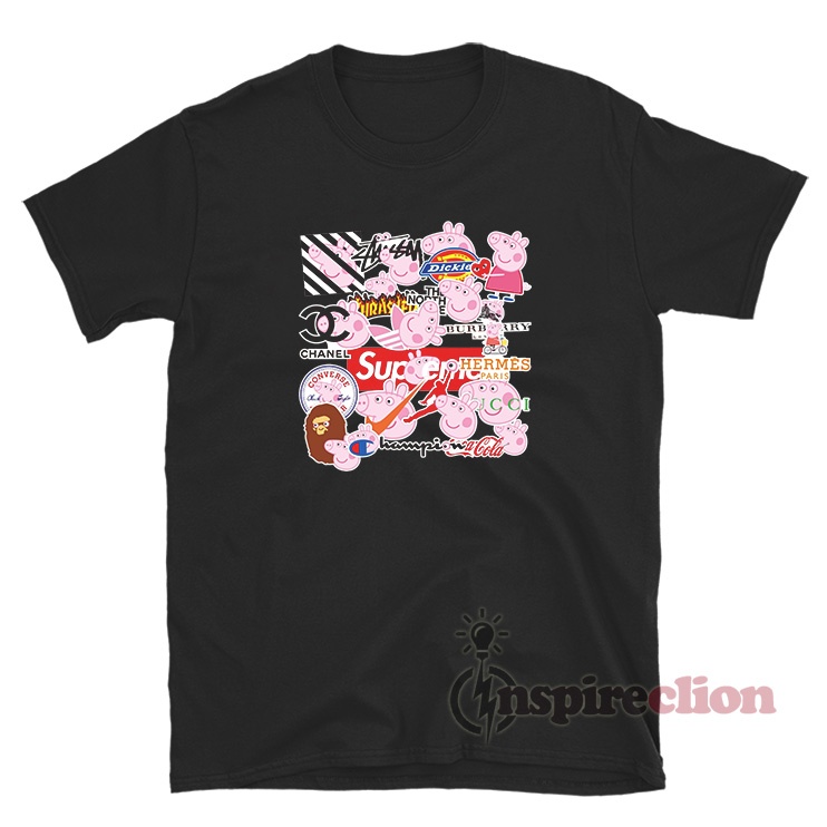 Peppa Pig X Popular Clothing Brands T Shirt Inspireclion