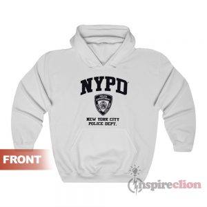 nypd hoodie grey