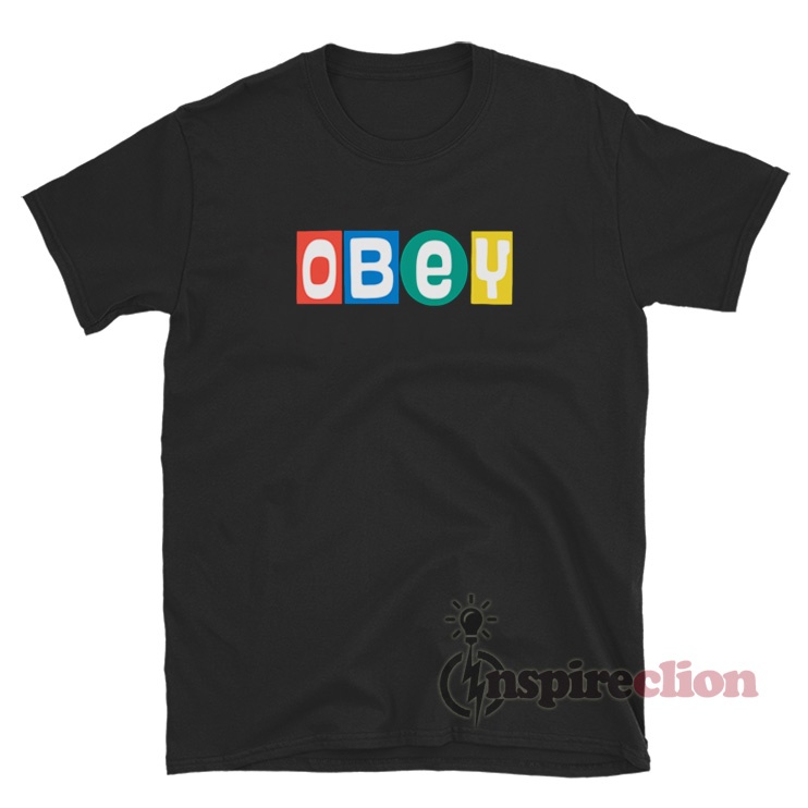 Obey Gig White & Green Ringer T-Shirt
