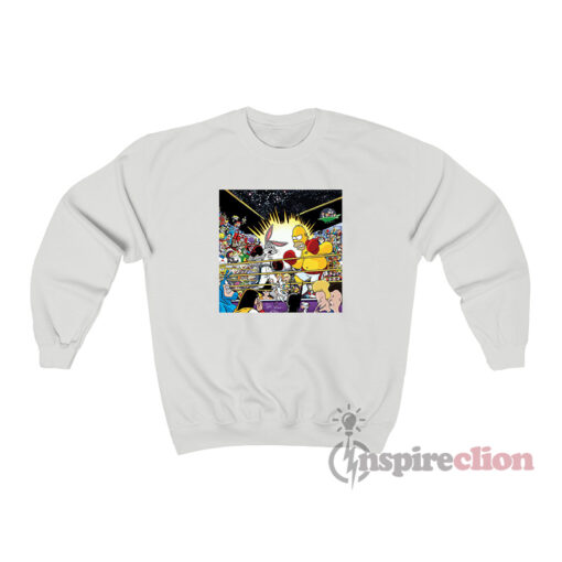 Homer Simpson Vs Bugs Bunny Sweatshirt