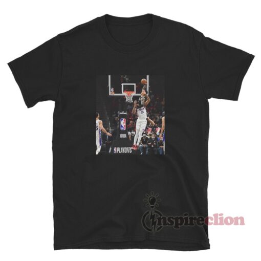 John Collins Dunk On Joel Embiid T-Shirt - Inspireclion.com