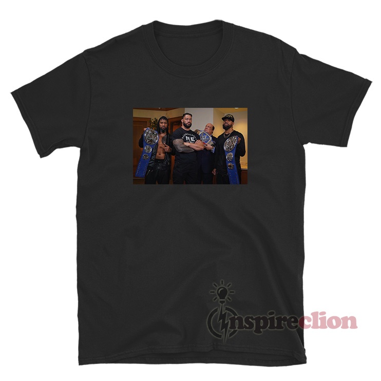 WWE The Usos Paul Heyman Roman Reigns MITB T-Shirt - Inspireclion