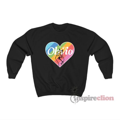 Obvio Heart Pride Rainbow Sweatshirt