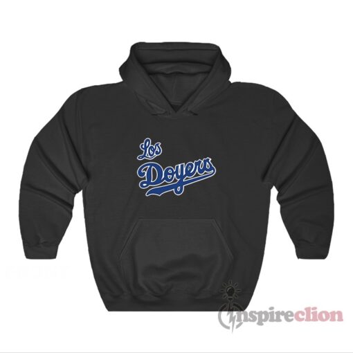 Los Angeles Dodgers Parody Los Doyers Logo Hoodie