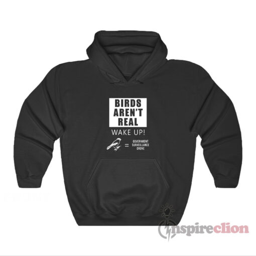 Birds Aren't Real Wake Up Government Surveillance Drone Hoodie