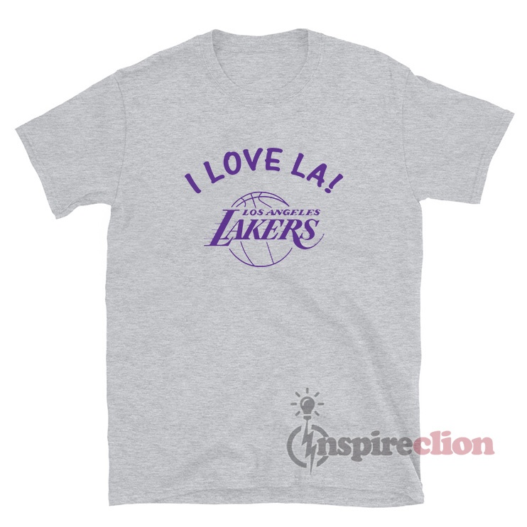 I Love LA Los Angeles Lakers T-Shirt Women's Or Men's 