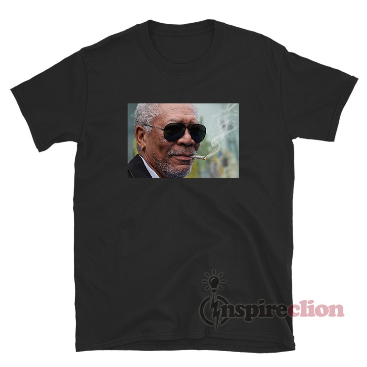 The Narrator Morgan Freeman Smoking Weed T-Shirt - Inspireclion.com