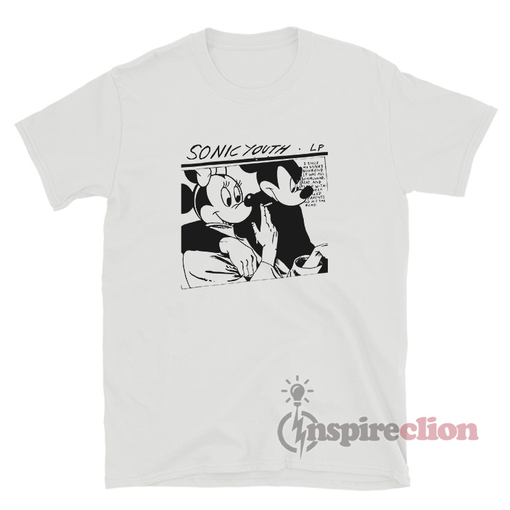 Minnie Mouse And Mickey Mouse Sonic Youth Goo Parody T-Shirt