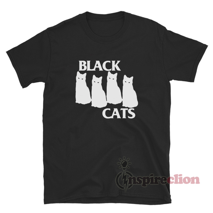 Black Flag Parody Black Cats T-Shirt For Unisex - Inspireclion.com