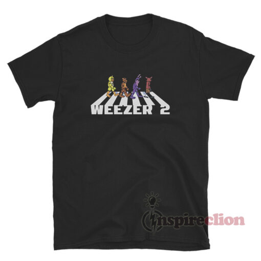 Weezer 2 Fnaf Animatronics Abbey Road T-Shirt