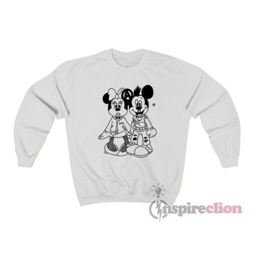 Minnie And Mickey Mouse Punk Sweatshirt