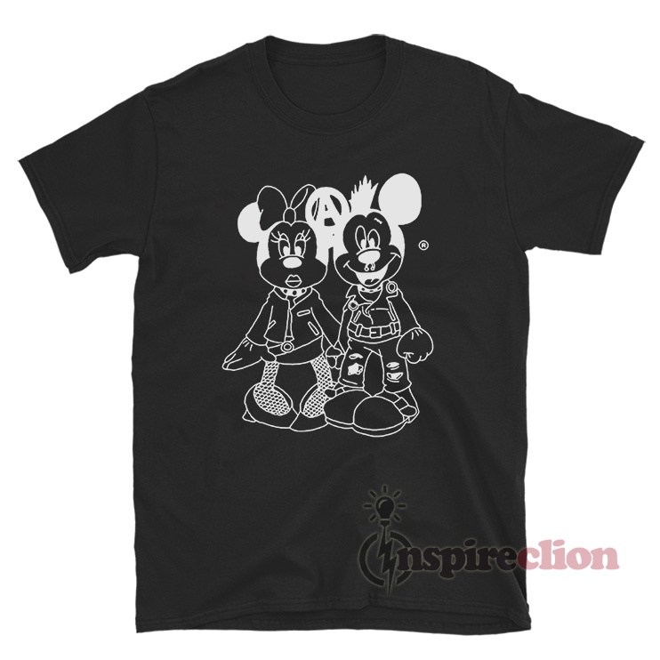 Minnie And Mickey Mouse Punk T-Shirt - Inspireclion.com