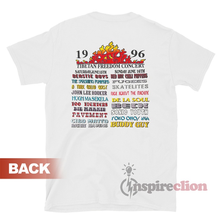 Vintage 1996 Tibetan Freedom Concert T-Shirt - Inspireclion.com
