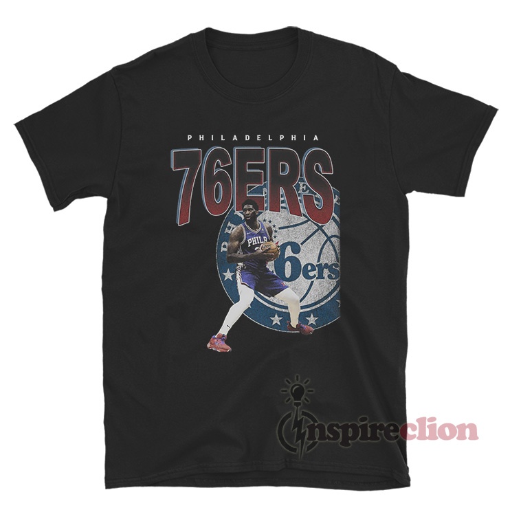 Vintage Philadelphia 76ers Joel Embiid T-Shirt - Inspireclion.com