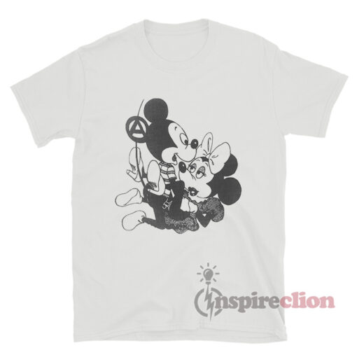 Seditonaries Mickey And Minnie Mouse T-Shirt