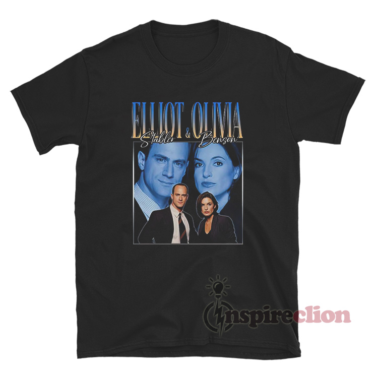 Vintage Elliot Stabler And Olivia Benson T-Shirt - Inspireclion.com