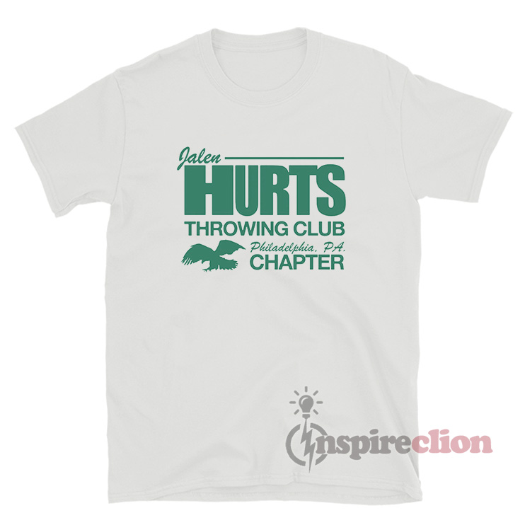 official jalen hurts throwing club philadelphia pa chapter t shirt T Shirt  - Limotees