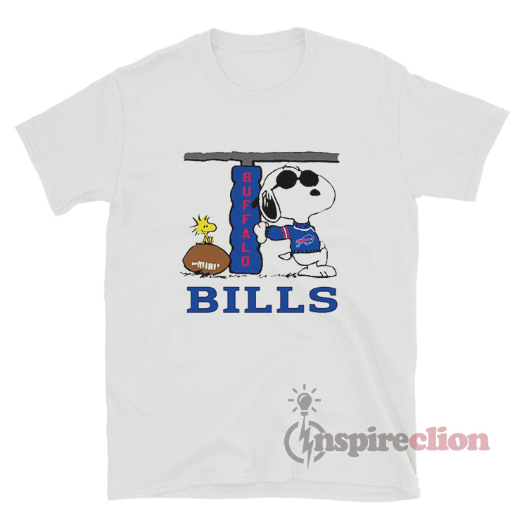 Peanuts Snoopy Football Team With The Buffalo Bills NFL Shirts