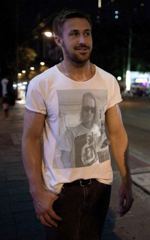 Ryan Gosling Wearing Macaulay Culkin Meme T-Shirt