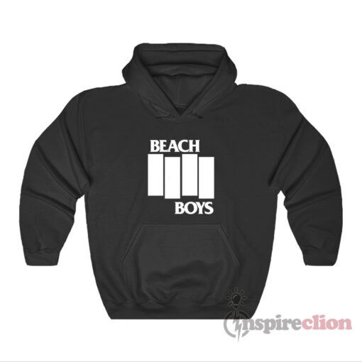 Beach Boys Black Flag Logo Parody Hoodie