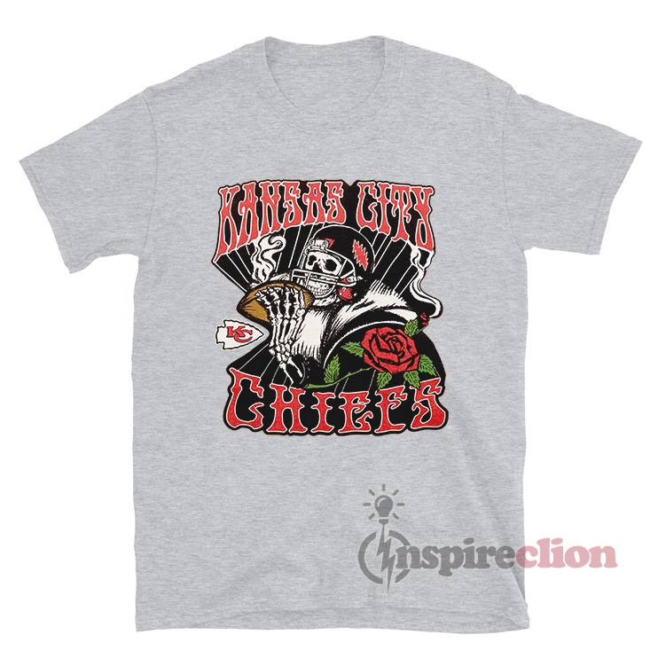 NFL x Grateful Dead x Kansas City Chiefs T-Shirt - Inspireclion.com