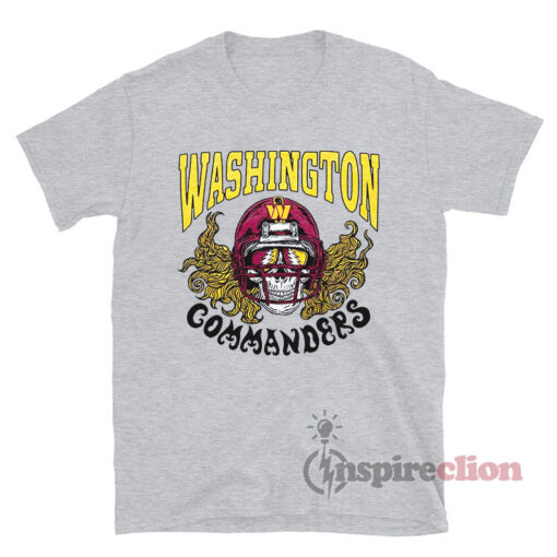 NFL x Grateful Dead x Washington Commanders T-Shirt