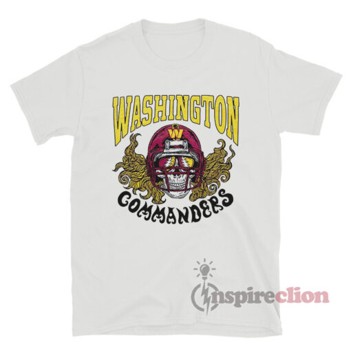 NFL x Grateful Dead x Washington Commanders T-Shirt