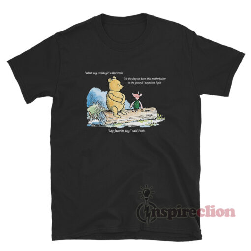 What Day Is Today Winnie The Pooh Quotes Meme T-Shirt