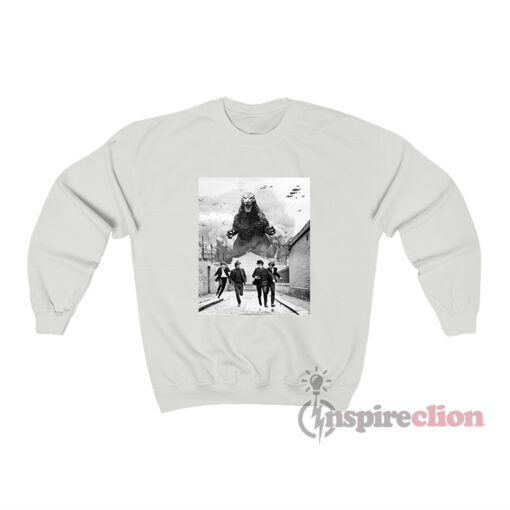 The Beatles Meet Godzilla Sweatshirt