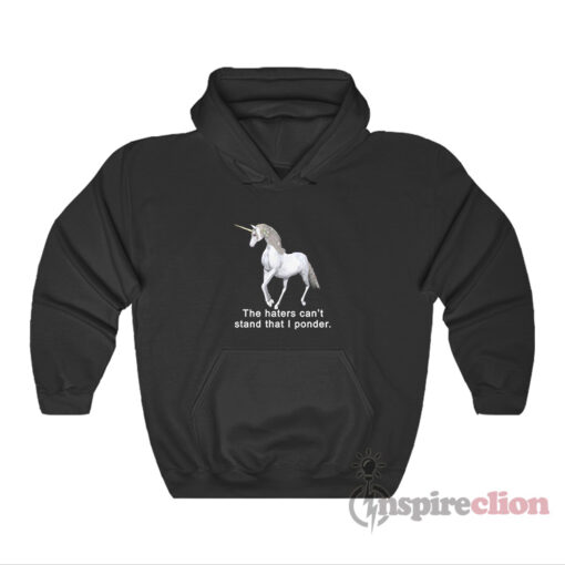 The Haters Can't Stand That I Ponder Unicorn Hoodie