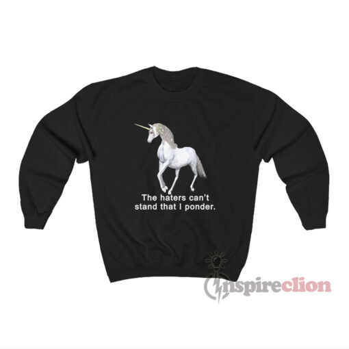 The Haters Can't Stand That I Ponder Unicorn Sweatshirt